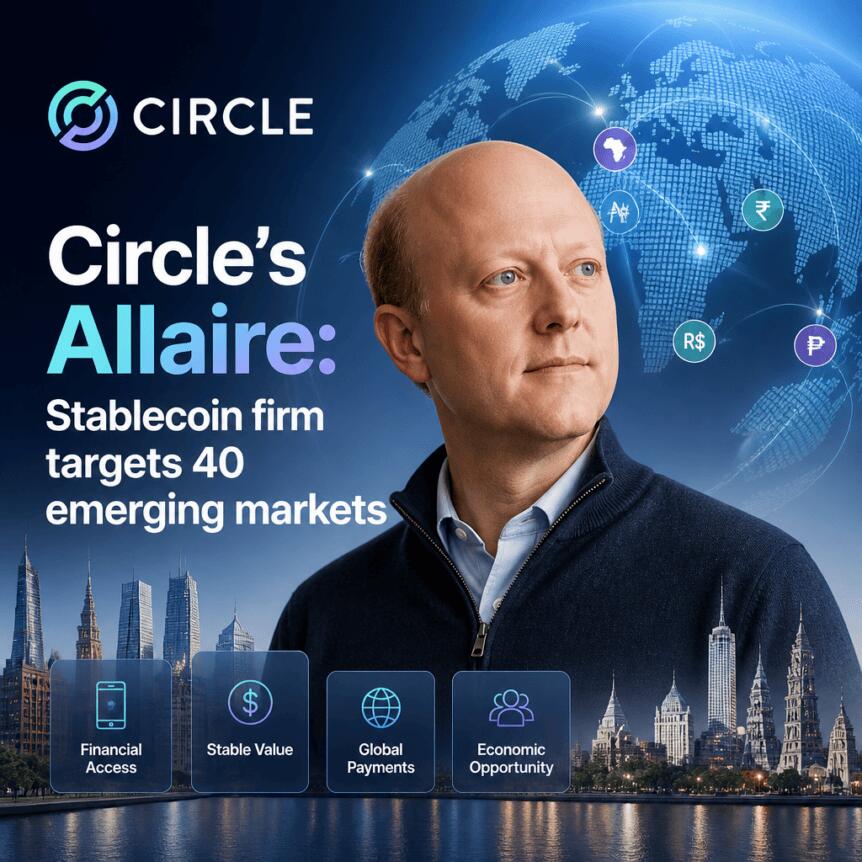 Circle’s Allaire: Stablecoin Firm Targets 40 Emerging Markets