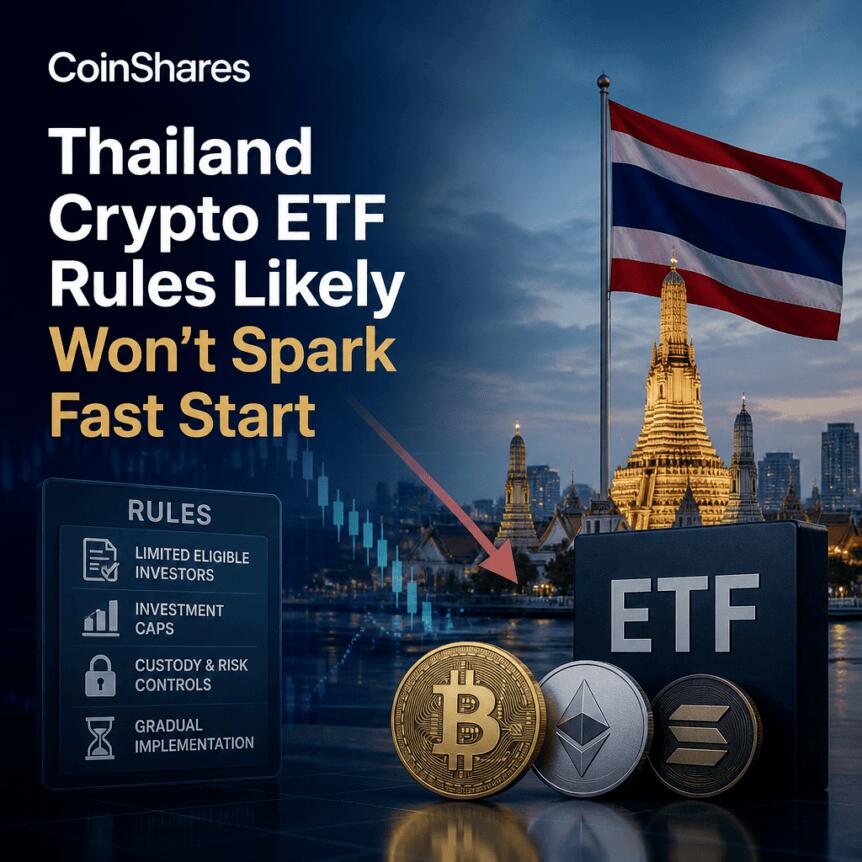 CoinShares: Thailand Crypto ETF Rules Likely Won’t Spark Fast Start Coinshares: Thailand Crypto Etf Rules Likely Won’t Spark Fast Start