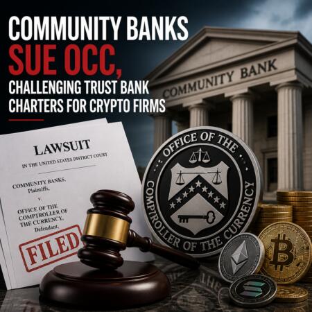 Community Banks Sue Occ, Challenging Trust Bank Charters For Crypto Firms