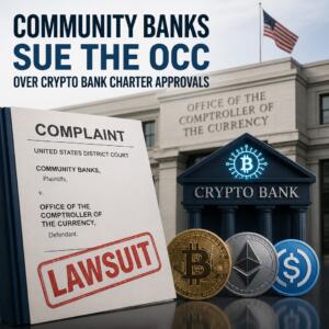 Community Banks Sue The Occ Over Crypto Bank Charter Approvals