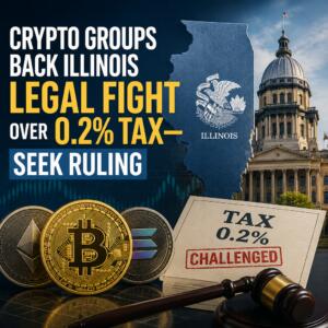 Crypto Groups Back Illinois Legal Fight Over 0.2% Tax—Seek Ruling Crypto Groups Back Illinois Legal Fight Over 0.2% Tax—seek Ruling