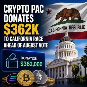 Crypto Pac Donates $362k To California Race Ahead Of August Vote