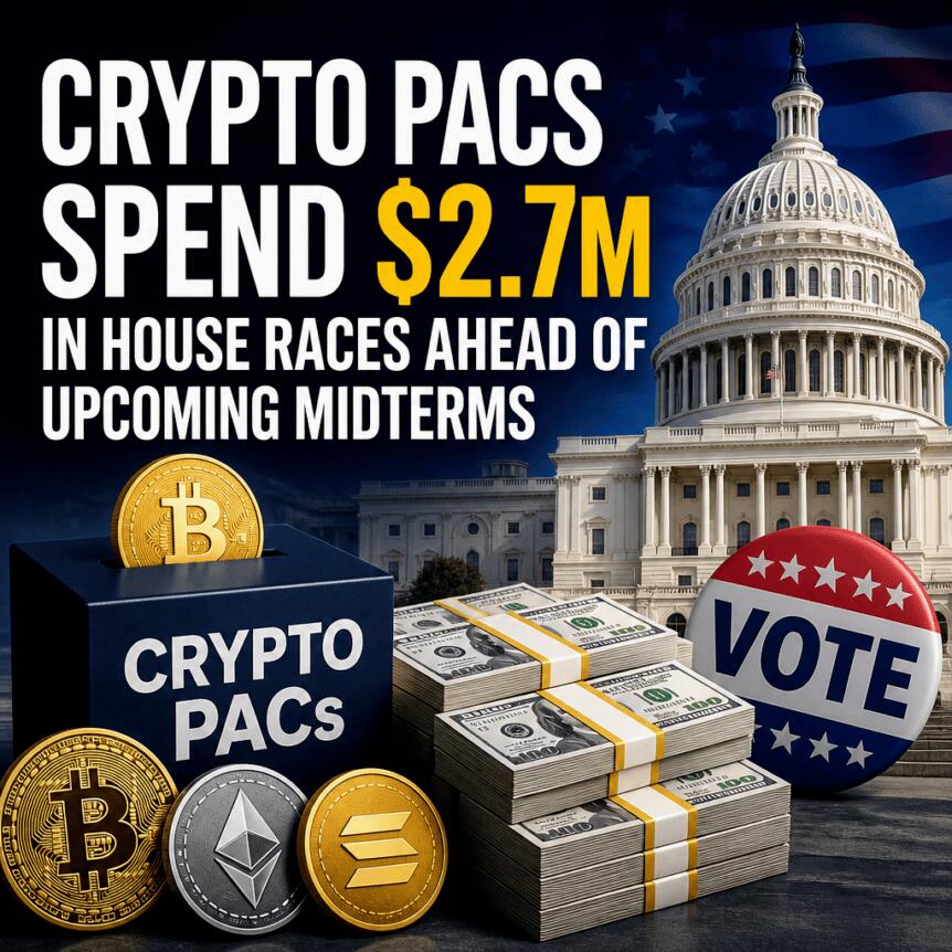 Crypto PACs Spend $2.7M in House Races Ahead of Upcoming Midterms Crypto Pacs Spend $2.7m In House Races Ahead Of Upcoming Midterms