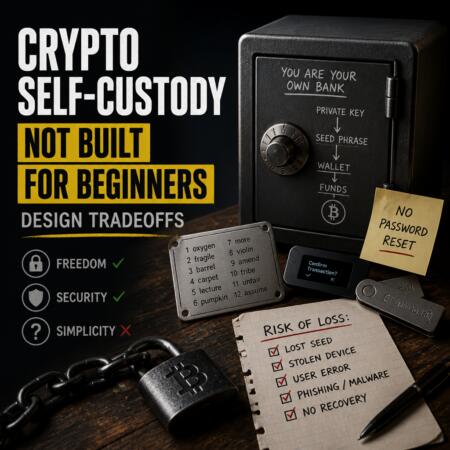 Crypto Self-Custody Not Built for Beginners: Design Tradeoffs Crypto Self-Custody Not Built For Beginners: Design Tradeoffs