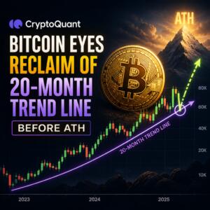 Cryptoquant: Bitcoin Eyes Reclaim Of 20-Month Trend Line Before Ath