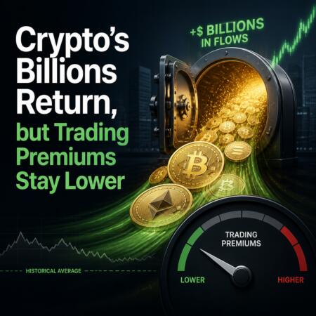 Crypto’s Billions Return, but Trading Premiums Stay Lower Crypto’s Billions Return, But Trading Premiums Stay Lower
