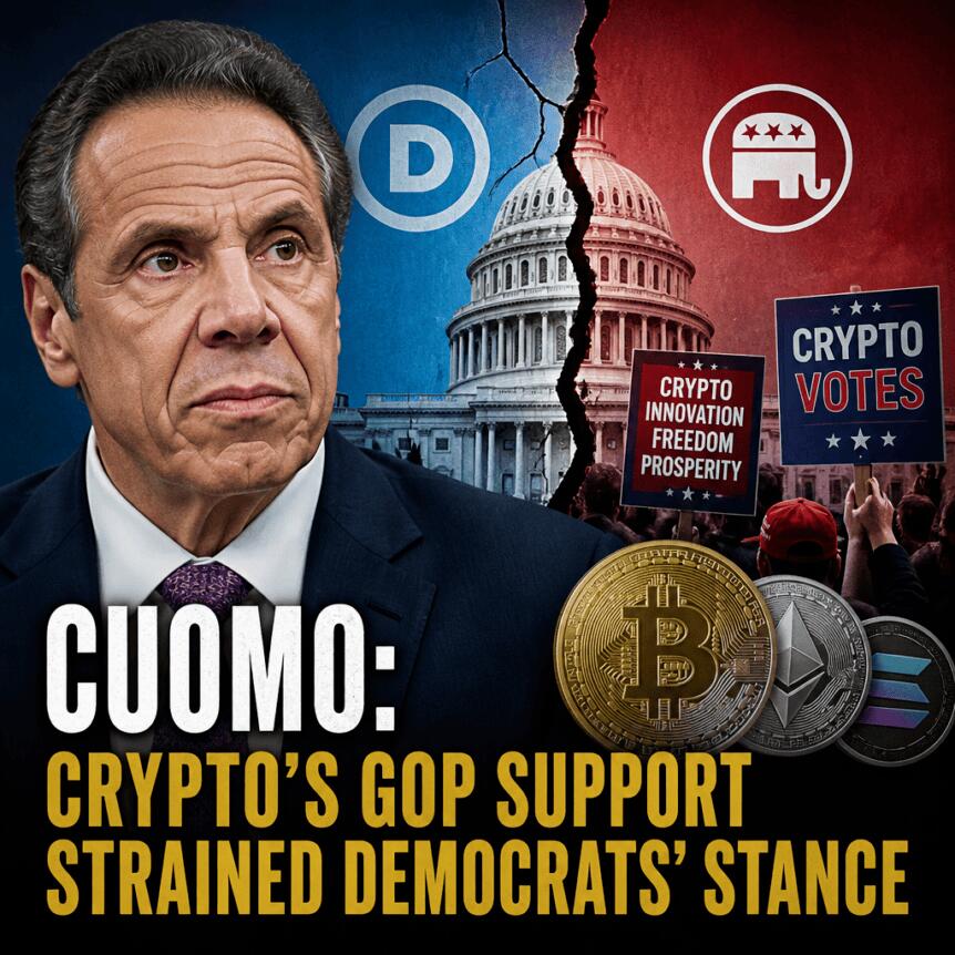 Cuomo: Crypto’s Gop Support Strained Democrats’ Stance