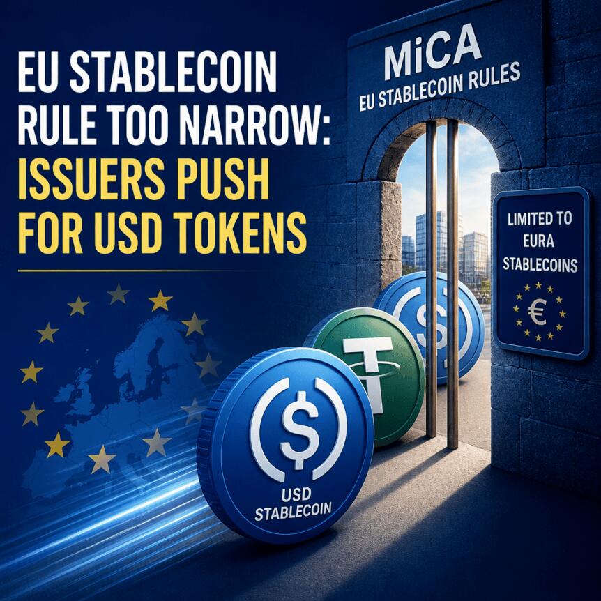 EU Stablecoin Rule Too Narrow: Issuers Push for USD Tokens Eu Stablecoin Rule Too Narrow: Issuers Push For Usd Tokens