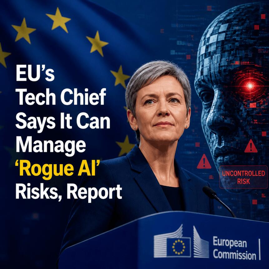 EU’s Tech Chief Says It Can Manage ‘Rogue AI’ Risks, Report Eu’s Tech Chief Says It Can Manage ‘rogue Ai’ Risks, Report