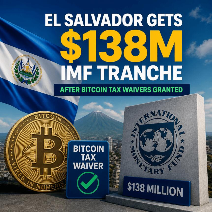 El Salvador Gets $138m Imf Tranche After Bitcoin Tax Waivers Granted