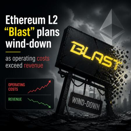 Ethereum L2 โBlastโ plans wind-down as operating costs exceed revenue Ethereum L2 โblastโ Plans Wind-Down As Operating Costs Exceed Revenue