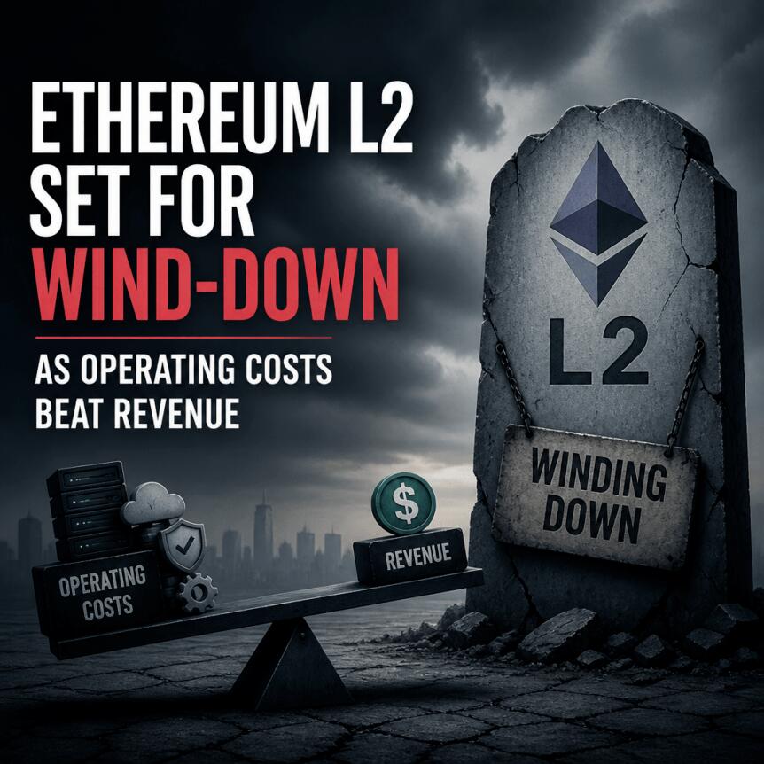 Ethereum L2 Set For Wind-Down As Operating Costs Beat Revenue