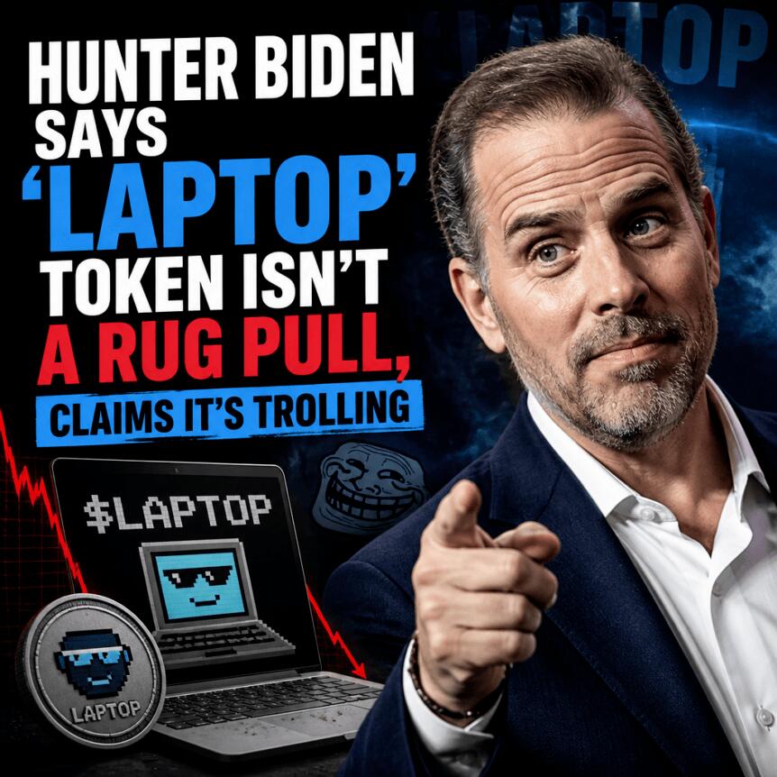 Hunter Biden Says ‘laptop’ Token Isn’t A Rug Pull, Claims It’s Trolling