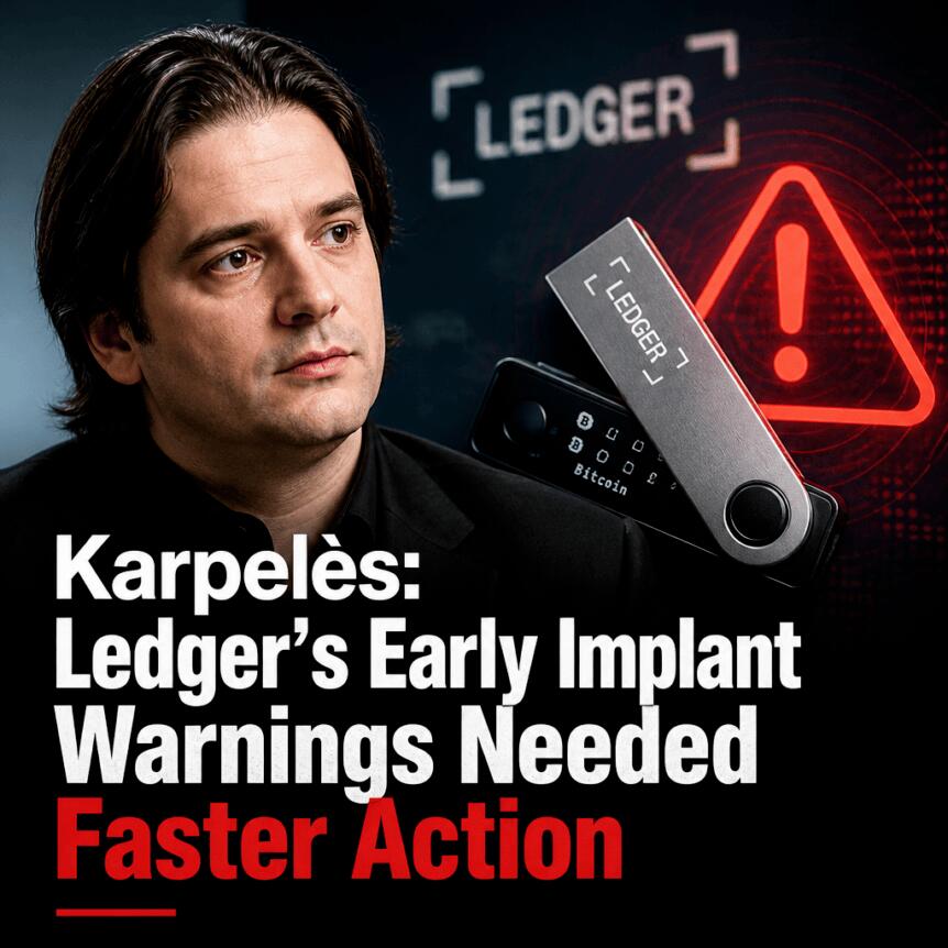 Karpelès: Ledger’s Early Implant Warnings Needed Faster Action