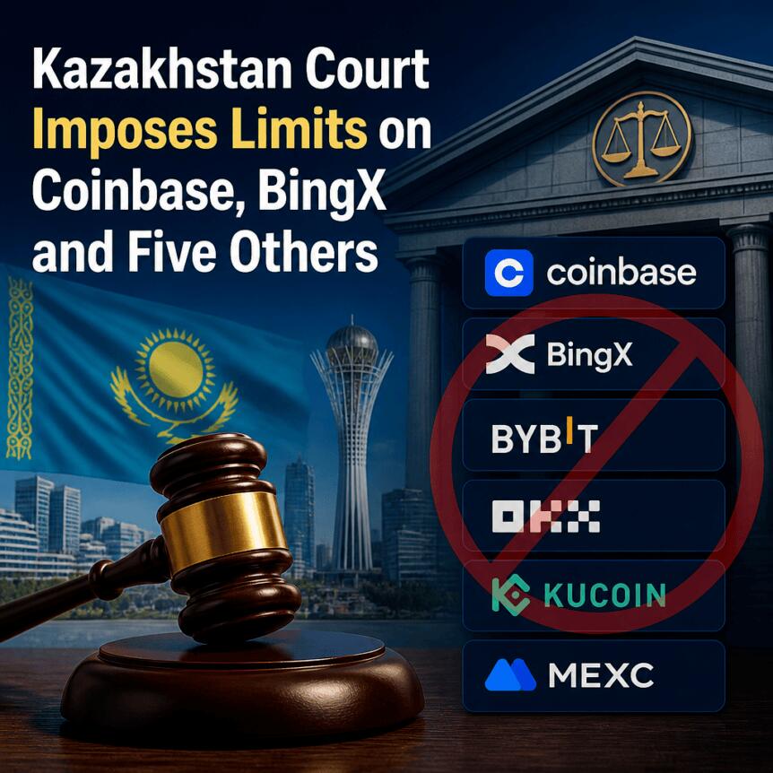 Kazakhstan Court Imposes Limits on Coinbase, BingX and Five Others Kazakhstan Court Imposes Limits On Coinbase, Bingx And Five Others