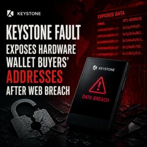 Keystone Fault Exposes Hardware Wallet Buyers’ Addresses After Web Breach Keystone Fault Exposes Hardware Wallet Buyers’ Addresses After Web Breach