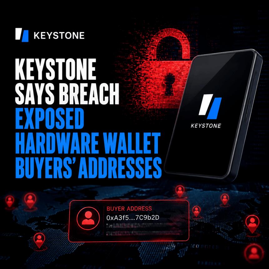 Keystone Says Breach Exposed Hardware Wallet Buyers’ Addresses Keystone Says Breach Exposed Hardware Wallet Buyers’ Addresses