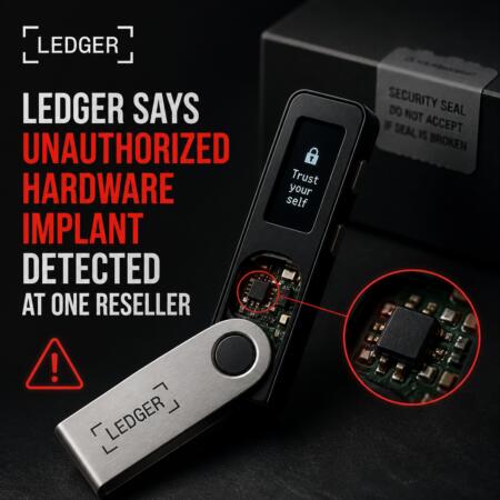 Ledger Says Unauthorized Hardware Implant Detected at One Reseller Ledger Says Unauthorized Hardware Implant Detected At One Reseller