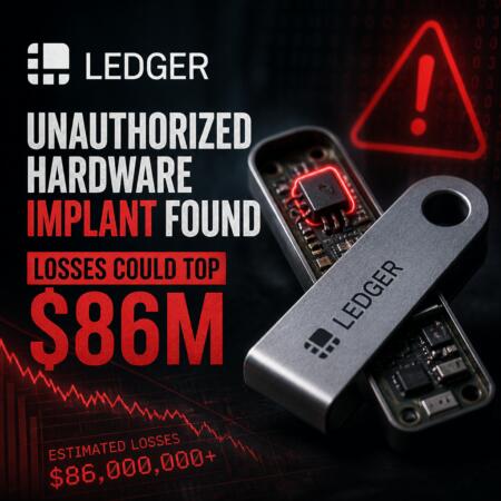 Ledger Says Unauthorized Hardware Implant Found, Losses Could Top $86m