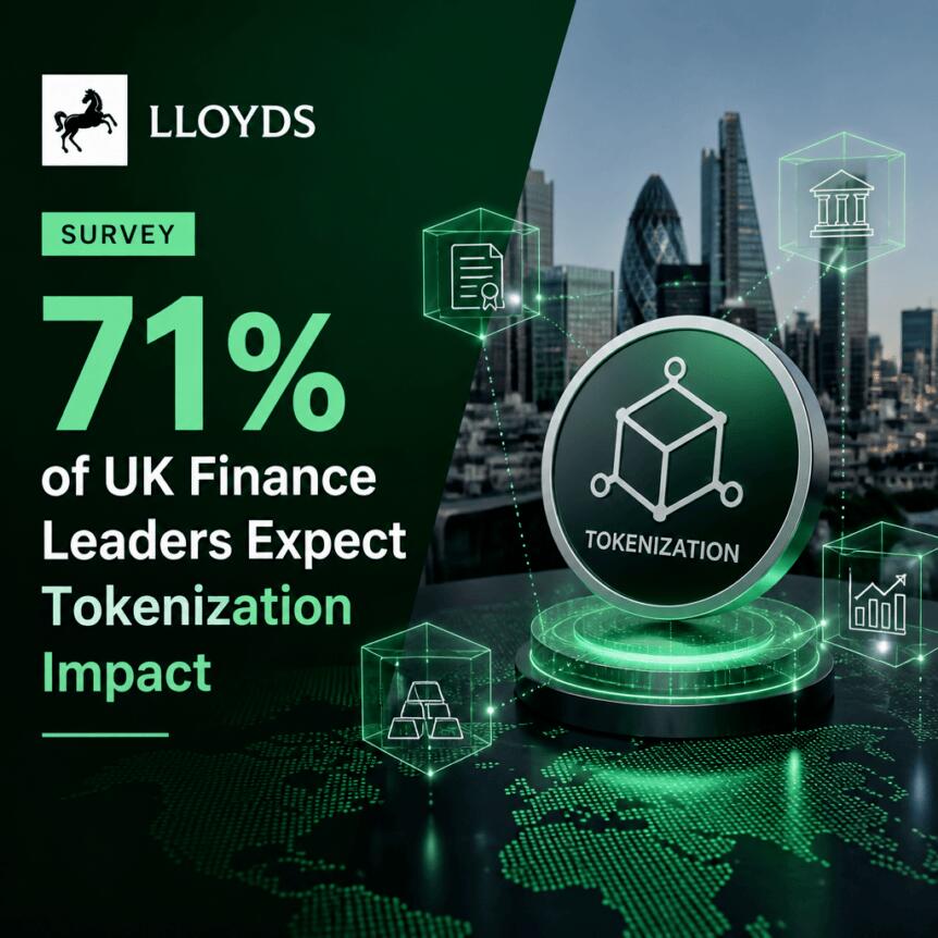 Lloyds Survey: 71% of UK Finance Leaders Expect Tokenization Impact Lloyds Survey: 71% Of Uk Finance Leaders Expect Tokenization Impact