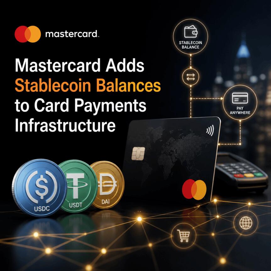Mastercard Adds Stablecoin Balances to Card Payments Infrastructure