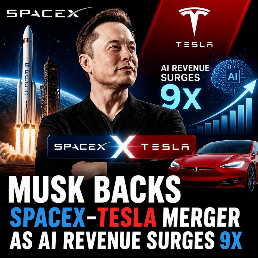 Musk Backs Spacex–tesla Merger As Ai Revenue Surges 9x