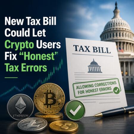 New Tax Bill Could Let Crypto Users Fix “honest” Tax Errors