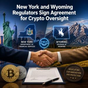 New York and Wyoming Regulators Sign Agreement for Crypto Oversight New York And Wyoming Regulators Sign Agreement For Crypto Oversight