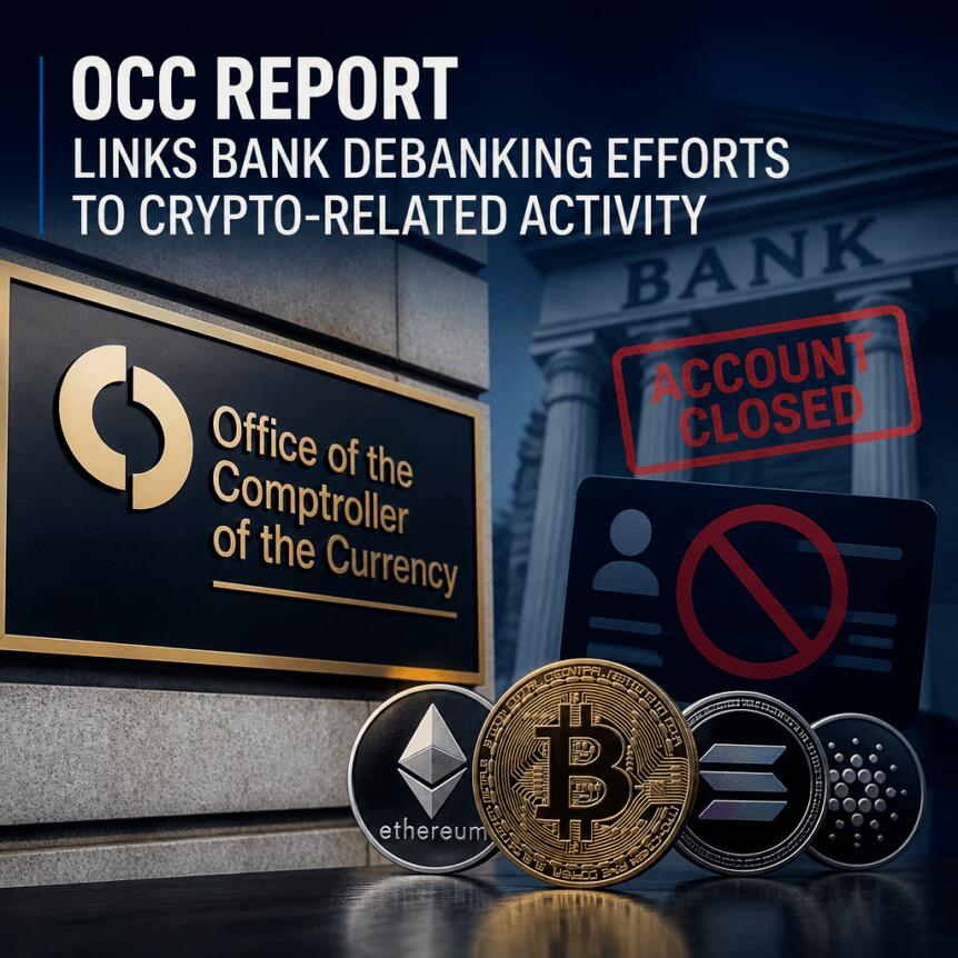 Occ Report Links Bank Debanking Efforts To Crypto-Related Activity