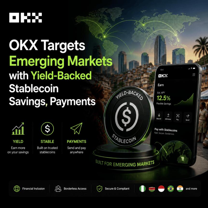 OKX Targets Emerging Markets with Yield-Backed Stablecoin Savings, Payments Okx Targets Emerging Markets With Yield-Backed Stablecoin Savings, Payments
