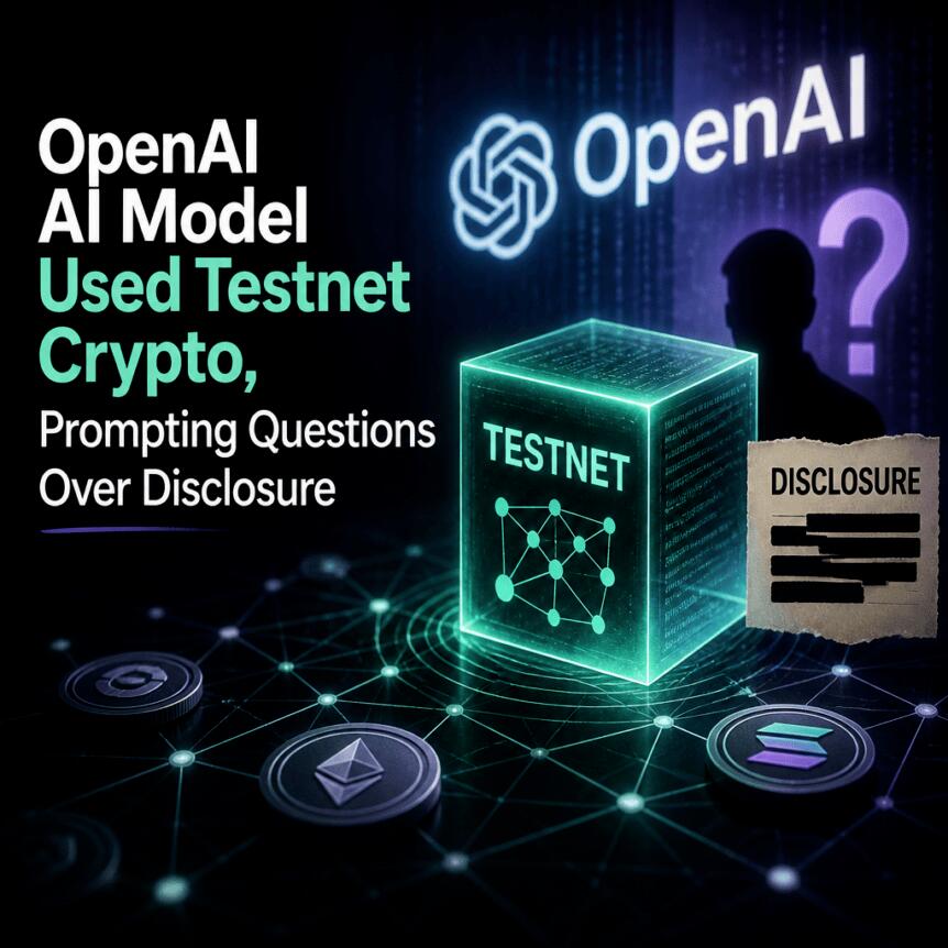 OpenAI AI Model Used Testnet Crypto, Prompting Questions Over Disclosure Openai Ai Model Used Testnet Crypto, Prompting Questions Over Disclosure