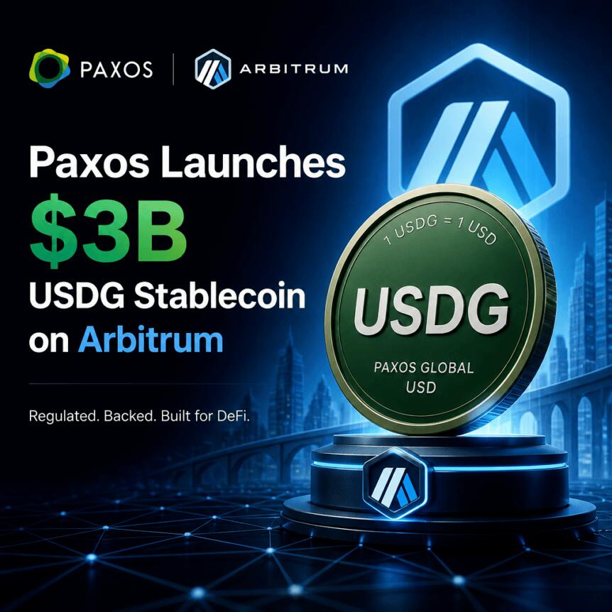 Paxos Launches $3B USDG Stablecoin on Arbitrum Paxos Launches $3b Usdg Stablecoin On Arbitrum