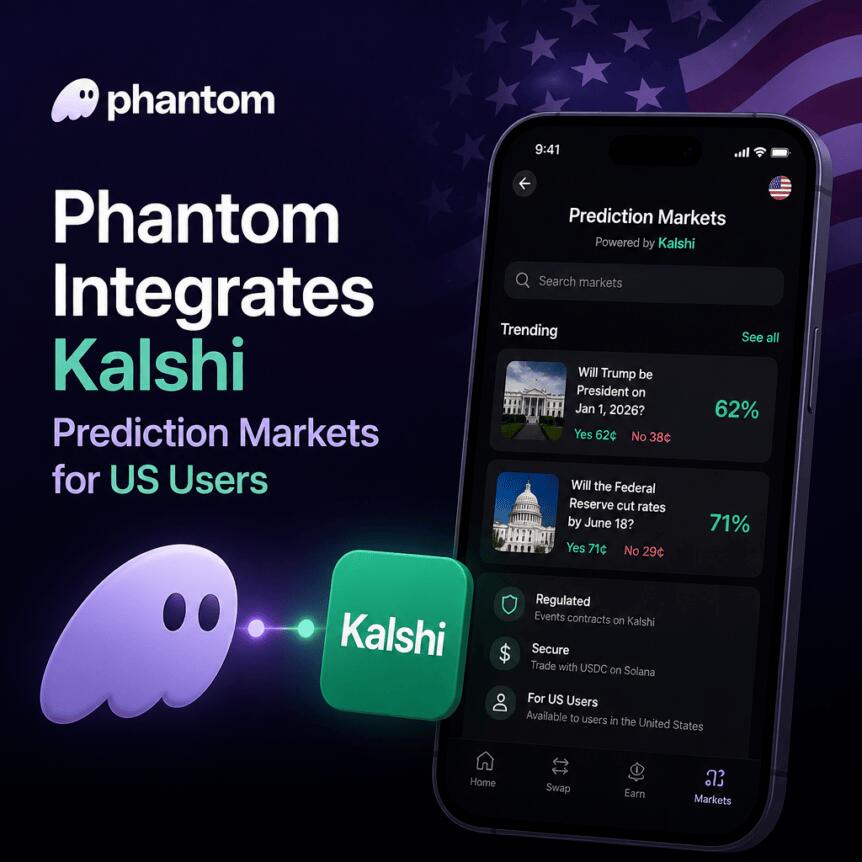 Phantom Integrates Kalshi Prediction Markets for US Users Phantom Integrates Kalshi Prediction Markets For Us Users