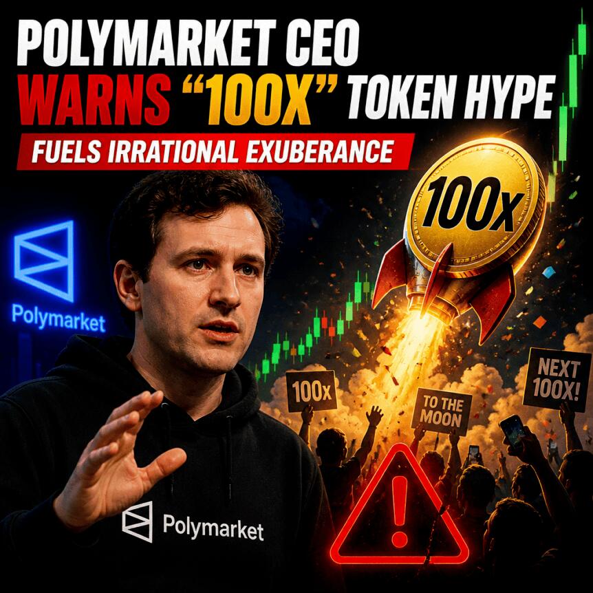 Polymarket CEO Warns “100x” Token Hype Fuels Irrational Exuberance Polymarket Ceo Warns “100x” Token Hype Fuels Irrational Exuberance