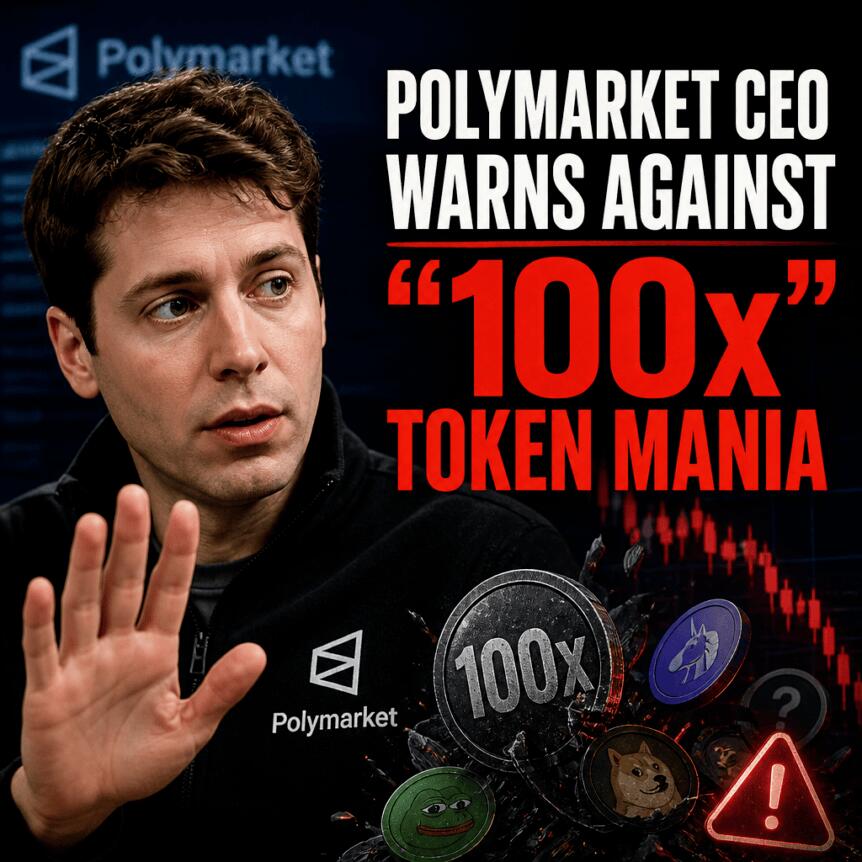 Polymarket CEO Warns Against “100x” Token Mania Polymarket Ceo Warns Against “100x” Token Mania