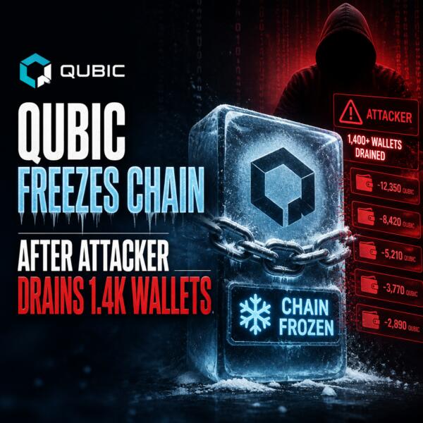 Qubic Freezes Chain After Attacker Drains 1.4K Wallets