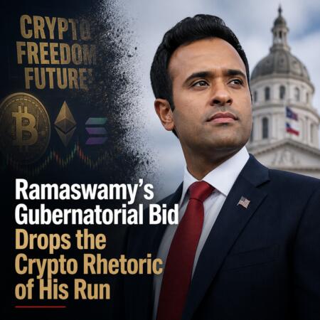 Ramaswamy’s Gubernatorial Bid Drops The Crypto Rhetoric Of His Run