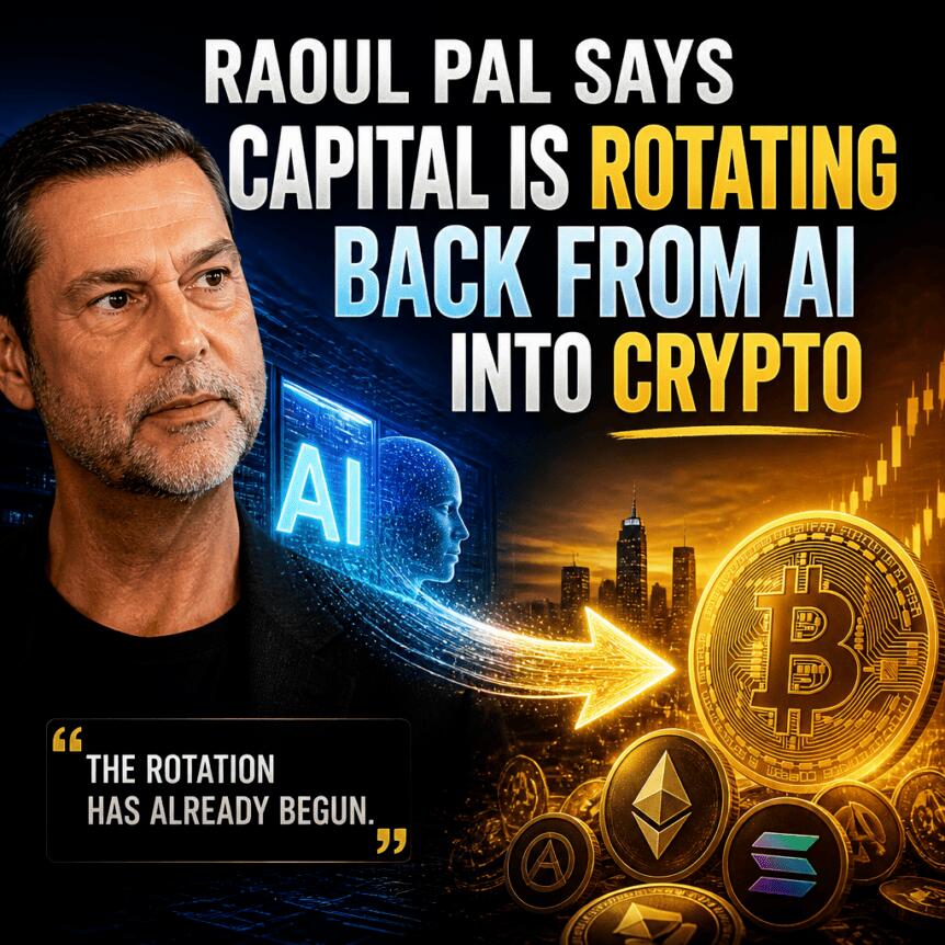 Raoul Pal Says Capital Is Rotating Back From AI Into Crypto