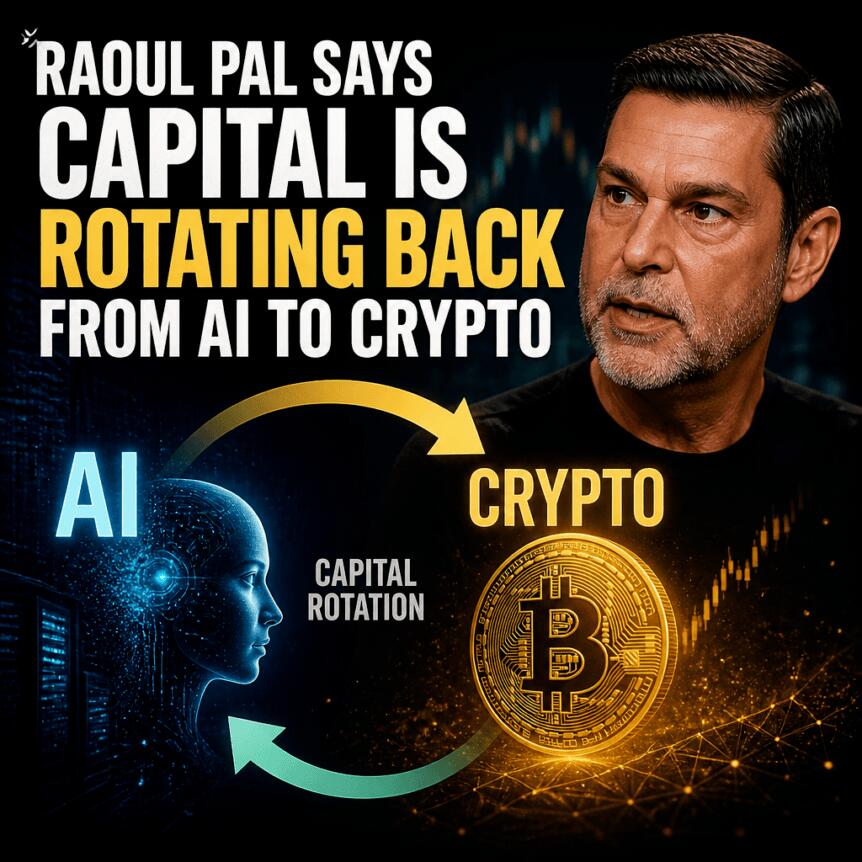 Raoul Pal Says Capital Is Rotating Back From Ai To Crypto