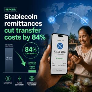 Report: Stablecoin Remittances Cut Transfer Costs By 84%