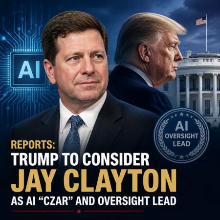 Reports: Trump To Consider Jay Clayton As Ai “czar” And Oversight Lead