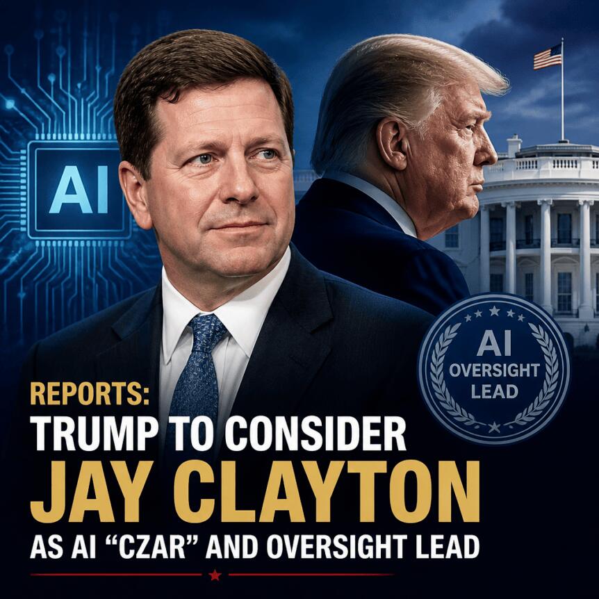 Reports: Trump to consider Jay Clayton as AI “czar” and oversight lead Reports: Trump To Consider Jay Clayton As Ai “czar” And Oversight Lead