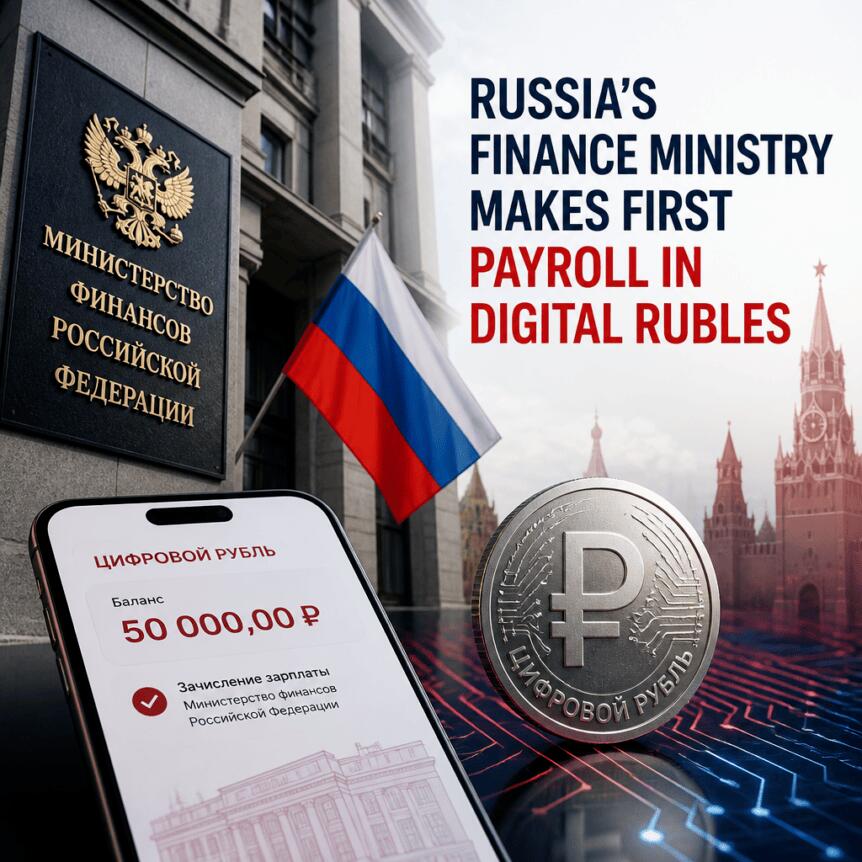 Russia’s Finance Ministry Makes First Payroll In Digital Rubles