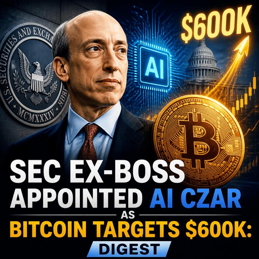 SEC Ex-Boss Appointed AI Czar as Bitcoin Targets $600K: Digest Sec Ex-Boss Appointed Ai Czar As Bitcoin Targets $600k: Digest
