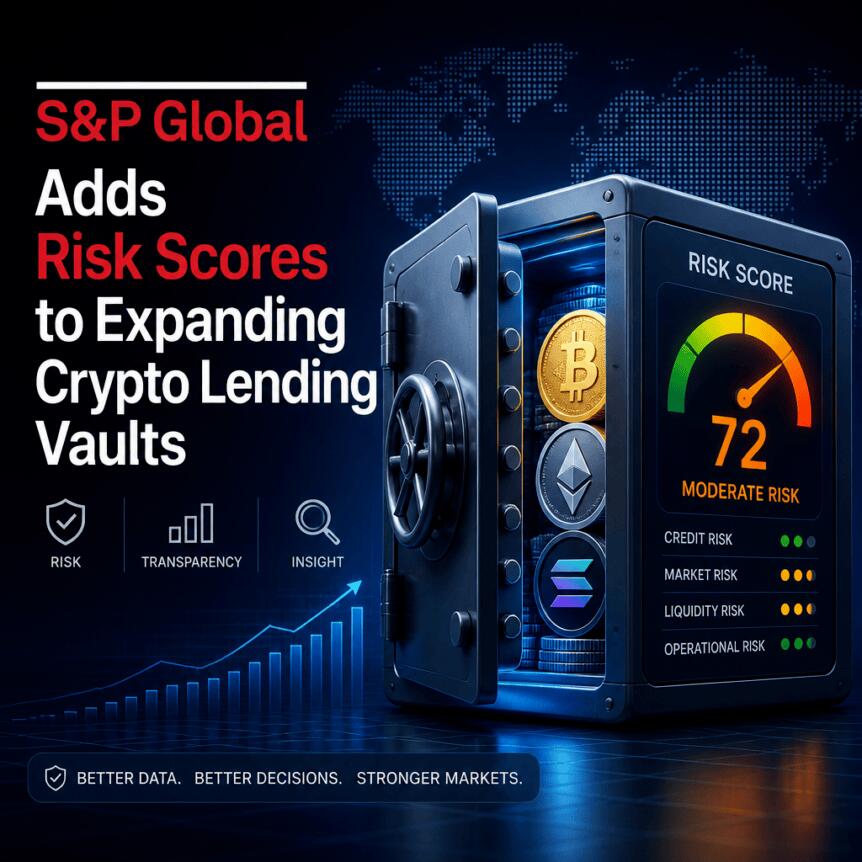 S&P Global Adds Risk Scores to Expanding Crypto Lending Vaults S&p Global Adds Risk Scores To Expanding Crypto Lending Vaults