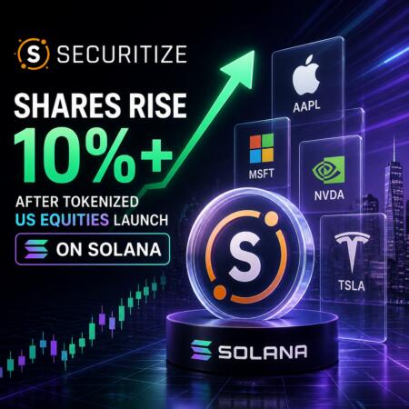 Securitize Shares Rise 10%+ After Tokenized US Equities Launch on Solana Securitize Shares Rise 10%+ After Tokenized Us Equities Launch On Solana