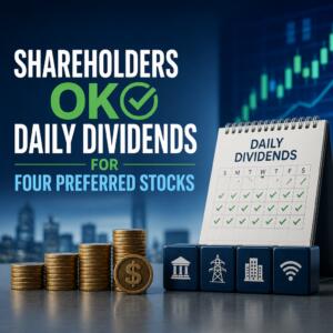 Shareholders OK Daily Dividends for Four Preferred Stocks Shareholders Ok Daily Dividends For Four Preferred Stocks