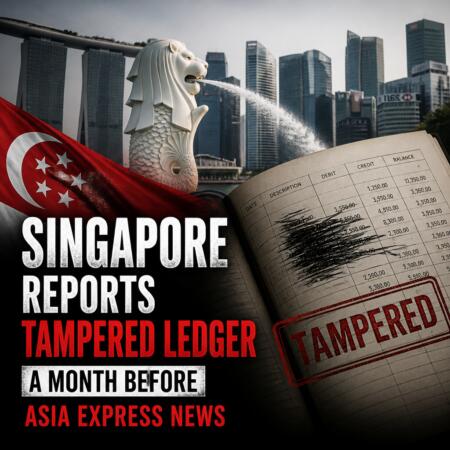 Singapore Reports Tampered Ledger a Month Before Asia Express News Singapore Reports Tampered Ledger A Month Before Asia Express News