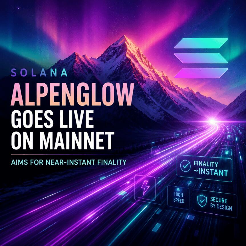 Solana Alpenglow Goes Live on Mainnet, Aims for Near-Instant Finality Solana Alpenglow Goes Live On Mainnet, Aims For Near-Instant Finality