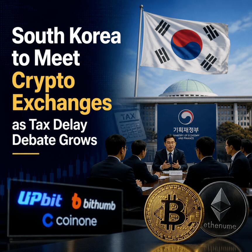 South Korea to Meet Crypto Exchanges as Tax Delay Debate Grows South Korea To Meet Crypto Exchanges As Tax Delay Debate Grows